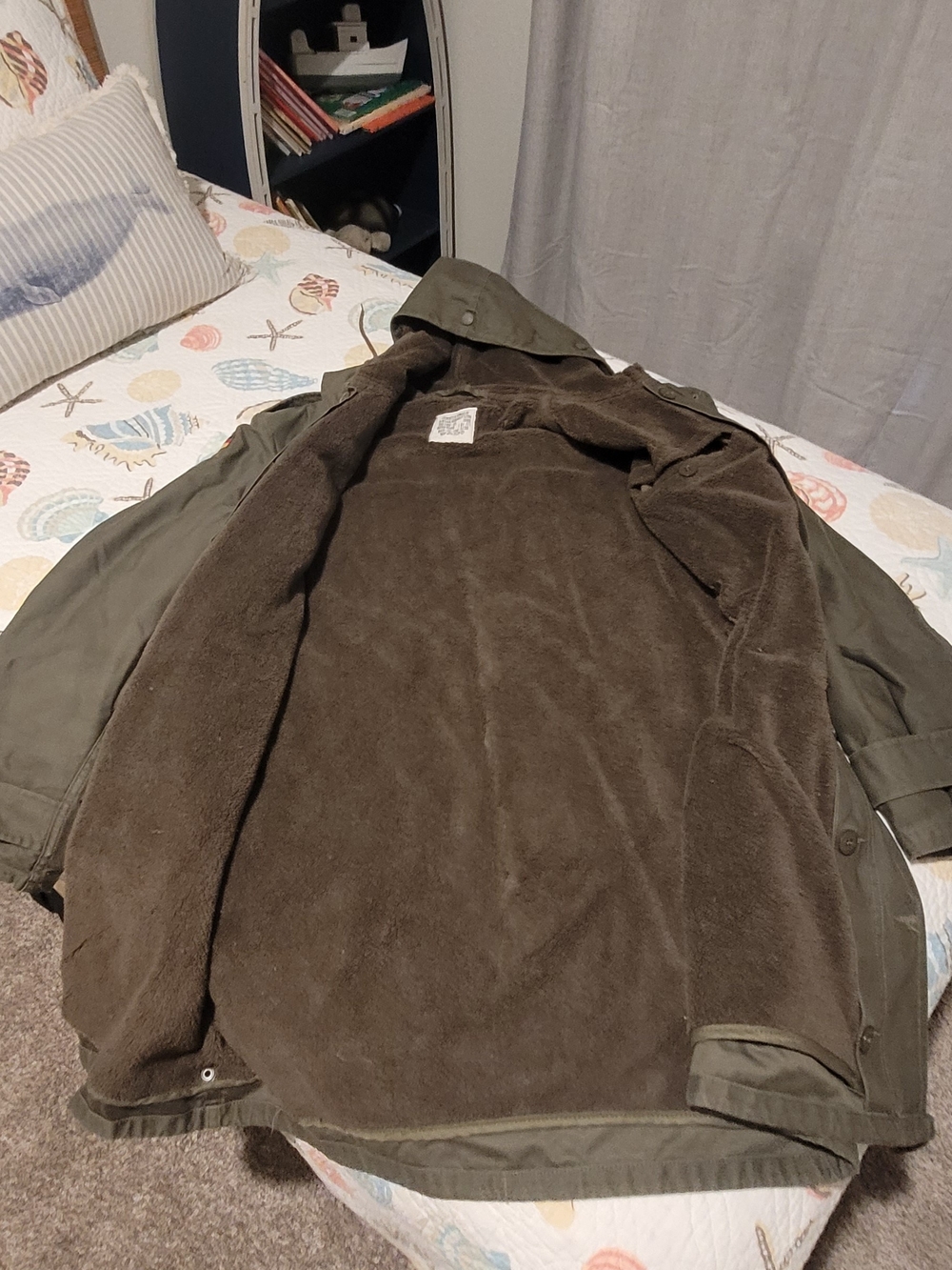 1980s Feuchter Ringelai Germany Army Lined Parka Jacket Size 180/190 - 95 Large - Picture 2 of 8